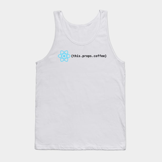 React Coffee Tank Top by encodedshirts